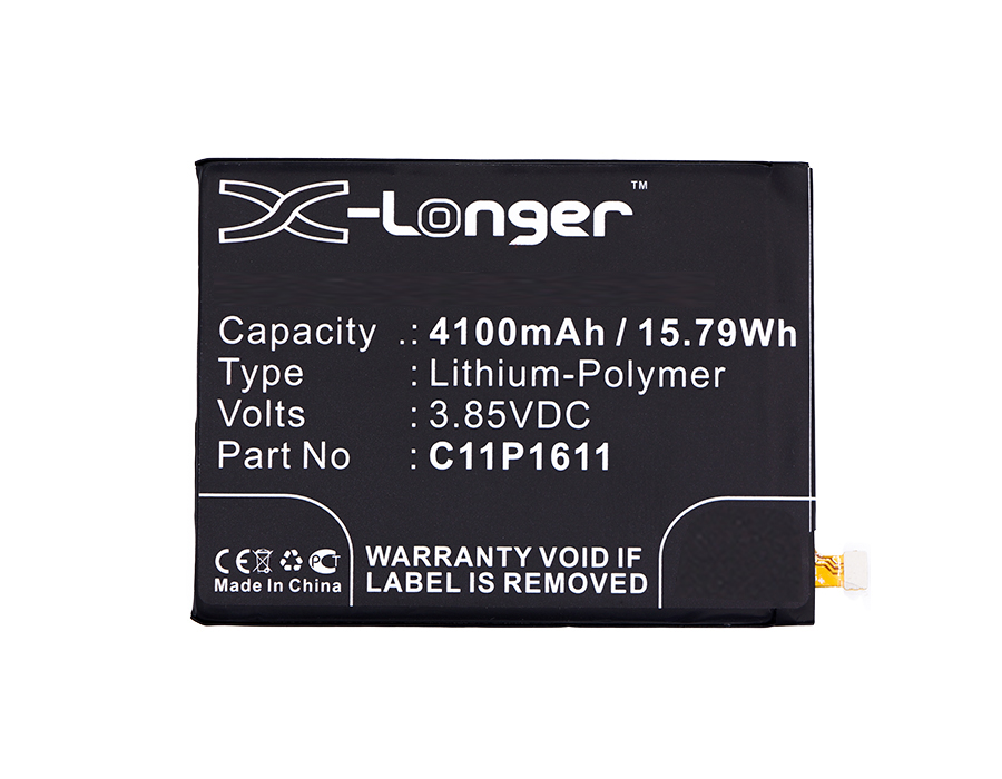 Synergy Digital Battery Compatible With Asus 0B200-02300000 Cellphone Battery - (Li-Pol, 3.85V, 4100 mAh / 15.79Wh)