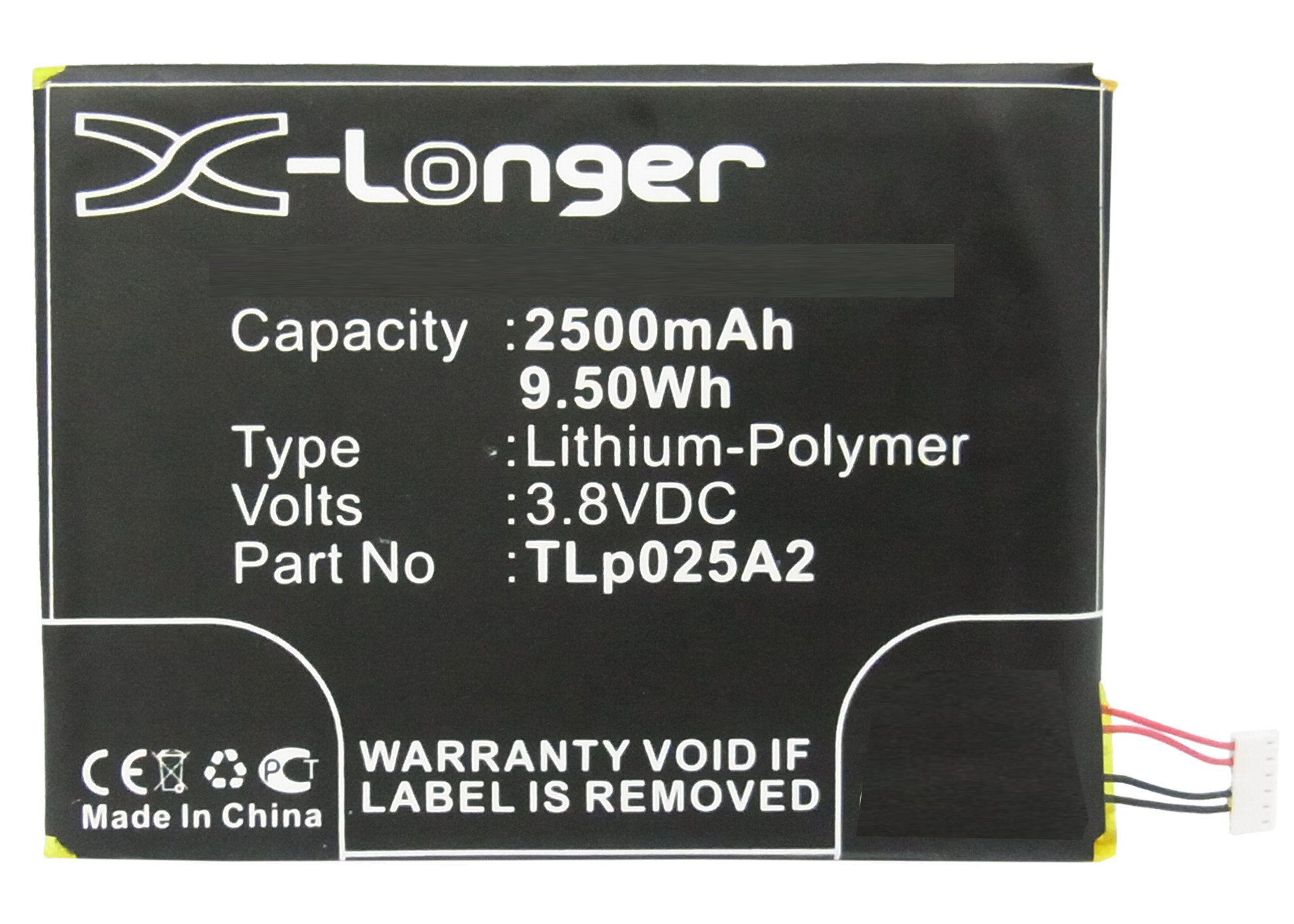 Synergy Digital Battery Compatible With BlackBerry FIH435573 Cellphone Battery - (Li-Pol, 3.8V, 2500 mAh / 9.50Wh)