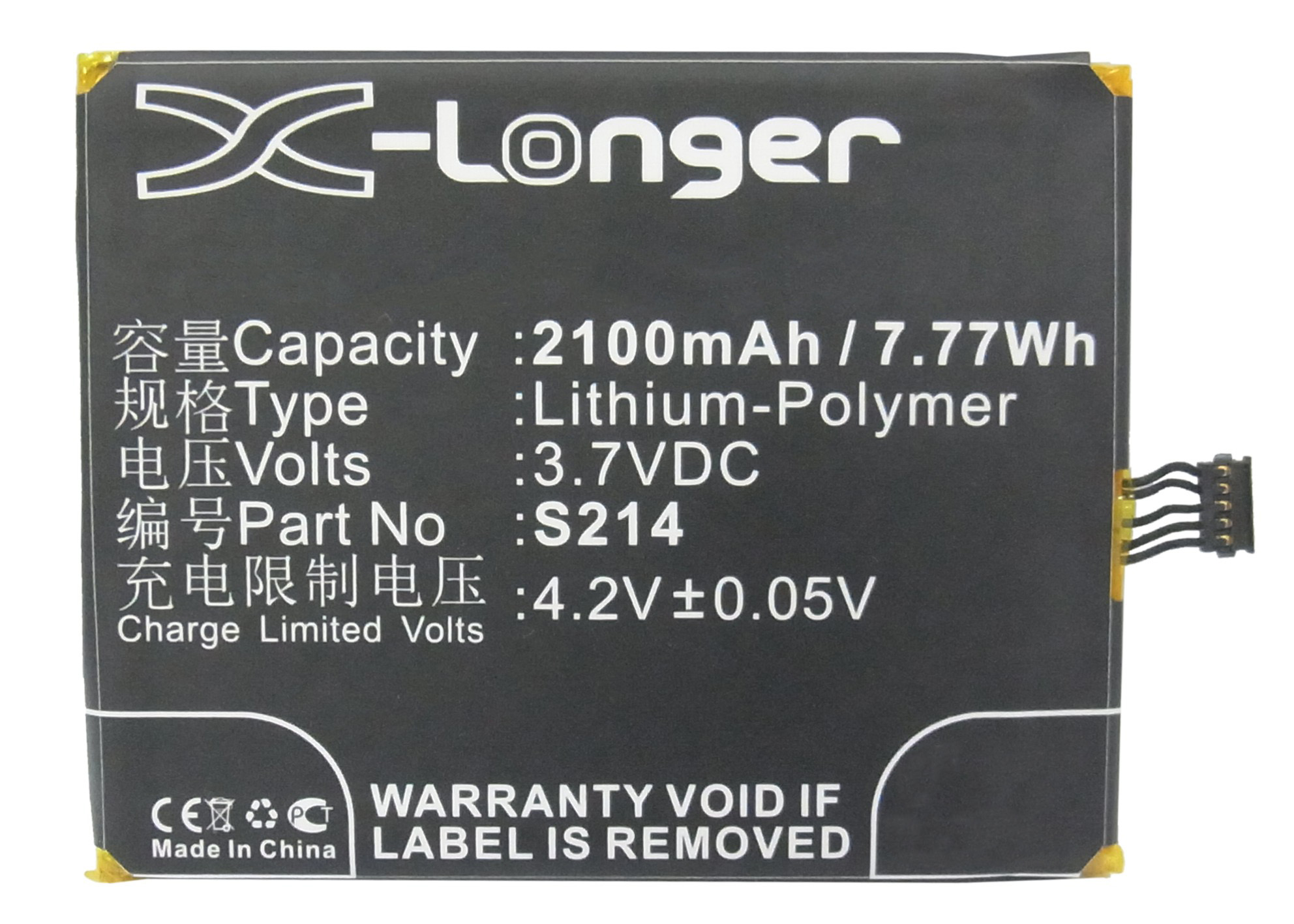 Synergy Digital Battery Compatible With GIONEE S214 Cellphone Battery - (Li-Pol, 3.7V, 2100 mAh / 7.77Wh)