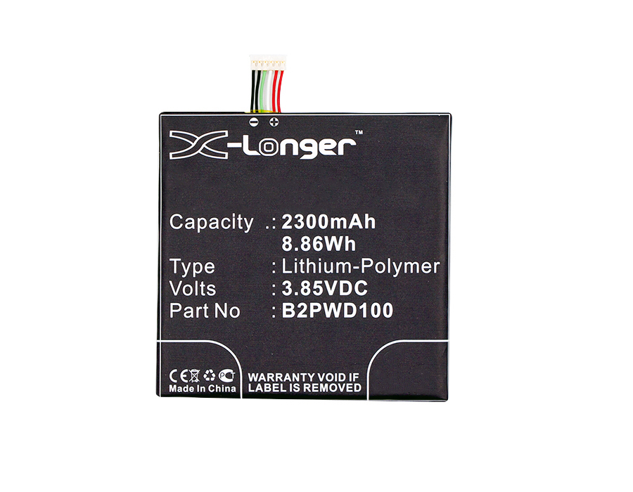 Synergy Digital Battery Compatible With HTC 35H00259-00M Cellphone Battery - (Li-Pol, 3.85V, 2300 mAh / 8.86Wh)