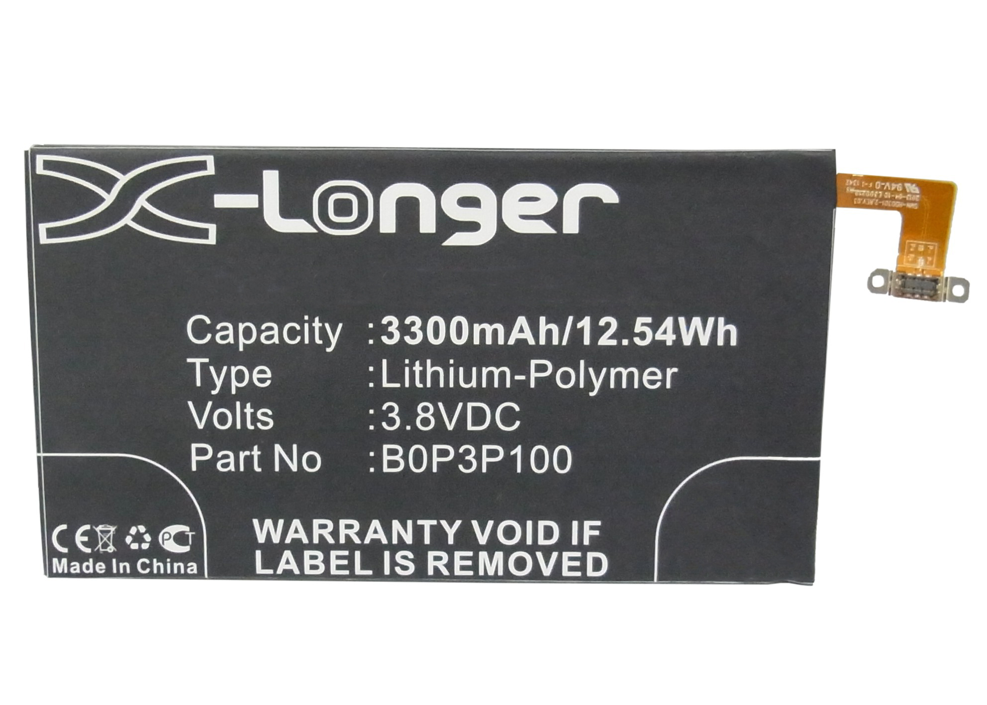 Synergy Digital Battery Compatible With HTC 35H00211-00M Cellphone Battery - (Li-Pol, 3.8V, 3300 mAh / 12.54Wh)