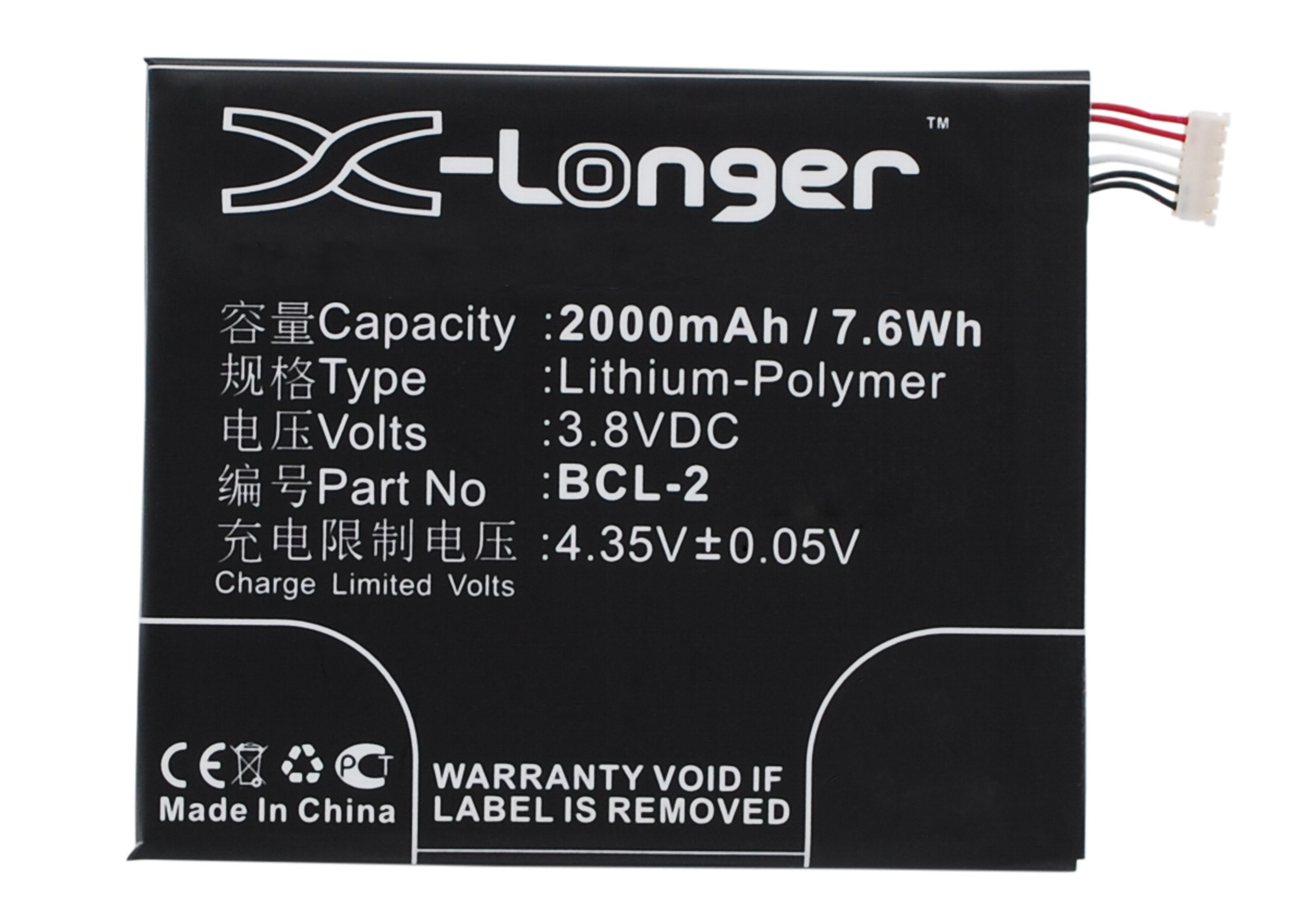 Synergy Digital Battery Compatible With LAVA BCL-2 Cellphone Battery - (Li-Pol, 3.8V, 2000 mAh / 7.60Wh)