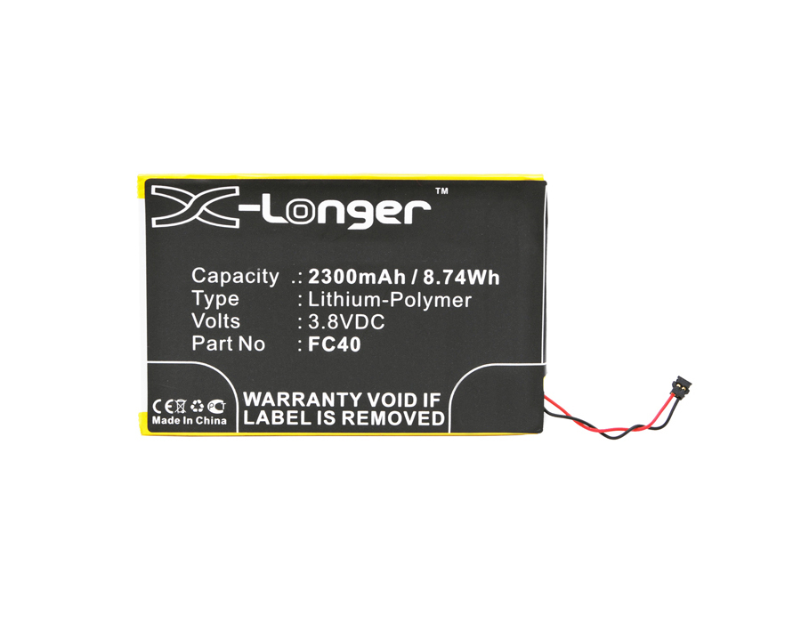 Synergy Digital Battery Compatible With Motorola FC40 Cellphone Battery - (Li-Pol, 3.8V, 2300 mAh / 8.74Wh)