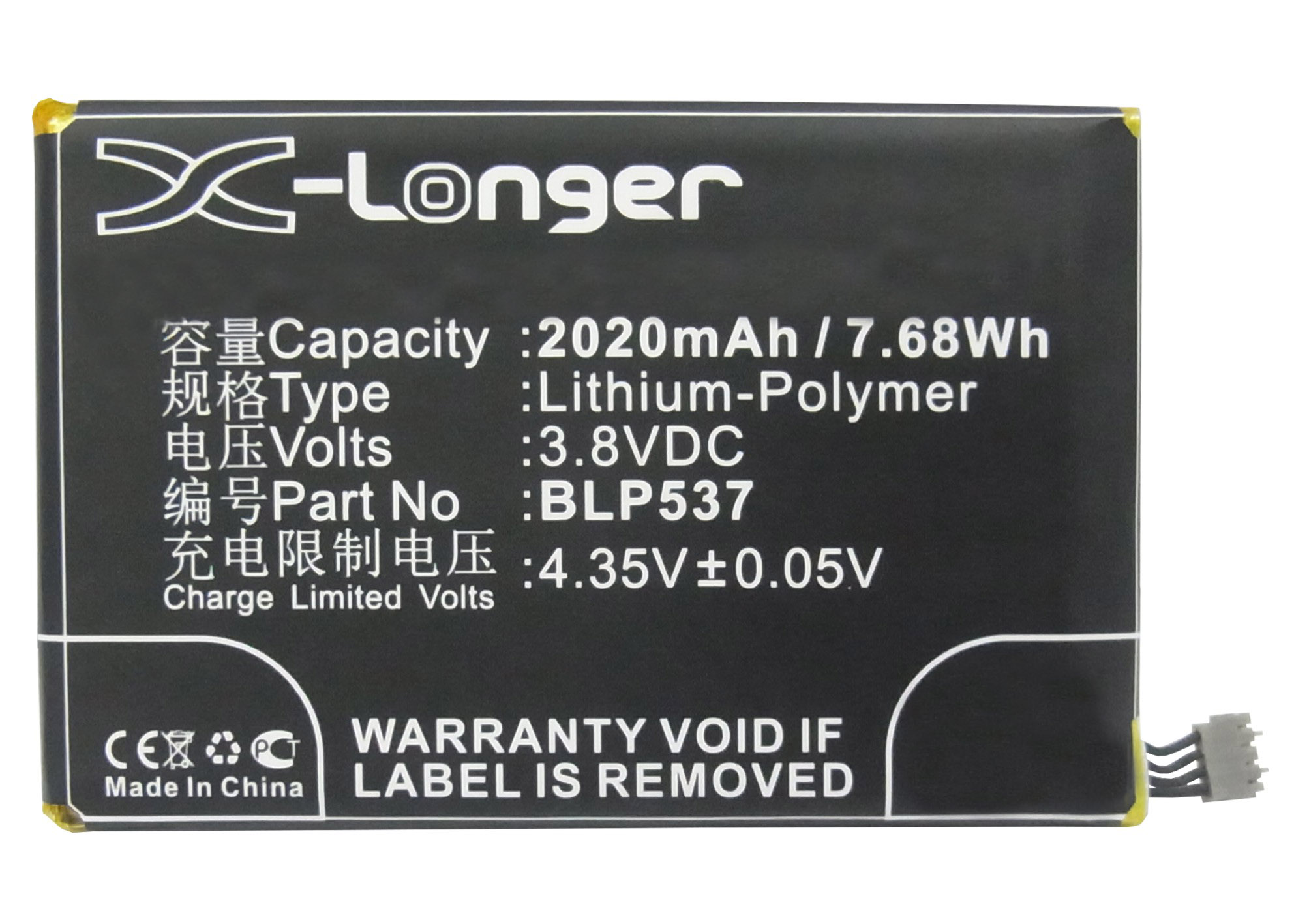 Synergy Digital Battery Compatible With OPPO BLP537 Cellphone Battery - (Li-Pol, 3.8V, 2020 mAh / 7.68Wh)