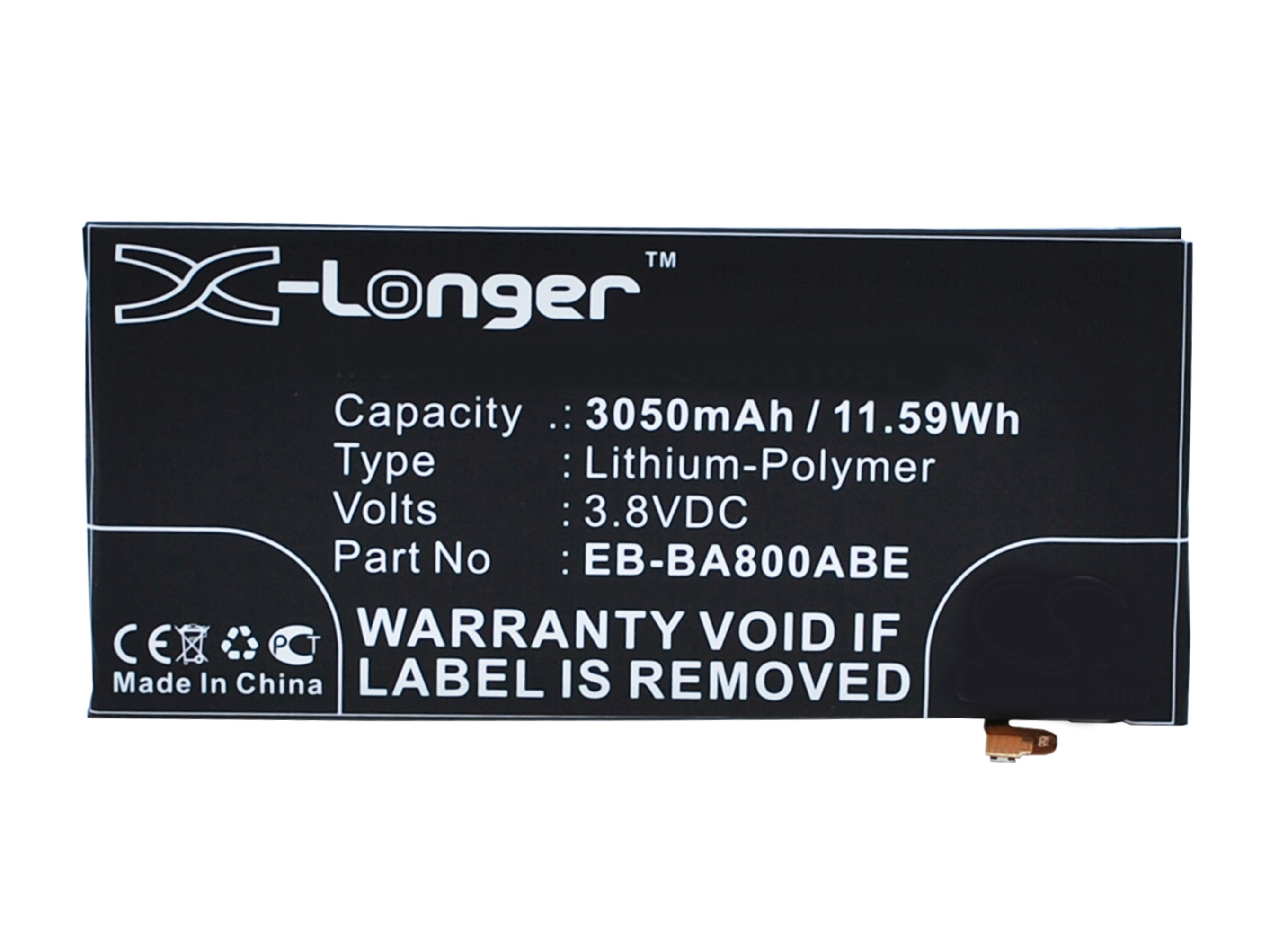 Synergy Digital Battery Compatible With Samsung EB-BA800ABE Cellphone Battery - (Li-Pol, 3.8V, 3050 mAh / 11.59Wh)