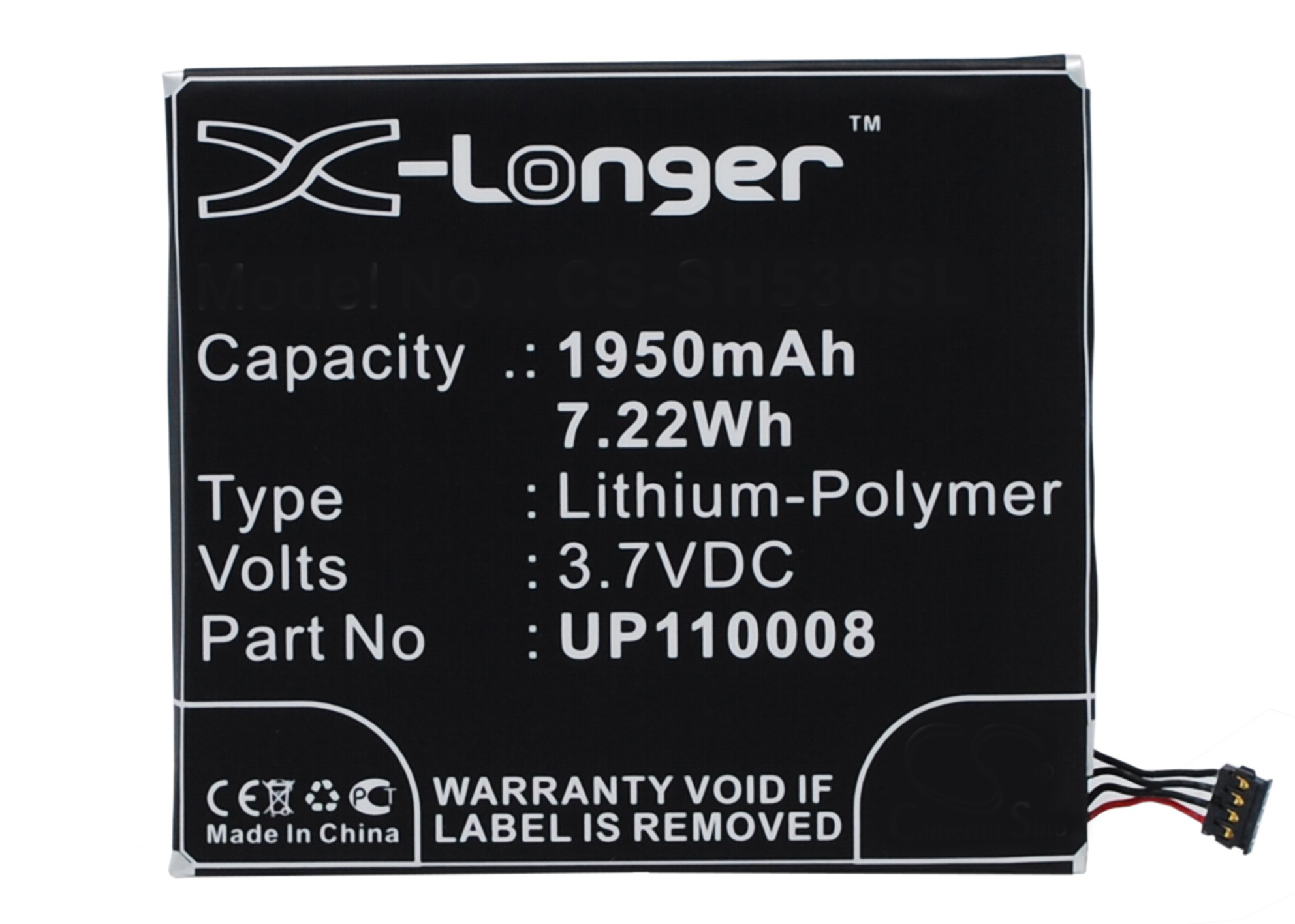 Synergy Digital Battery Compatible With Sharp AE5153600 Cellphone Battery - (Li-Pol, 3.7V, 1950 mAh / 7.22Wh)