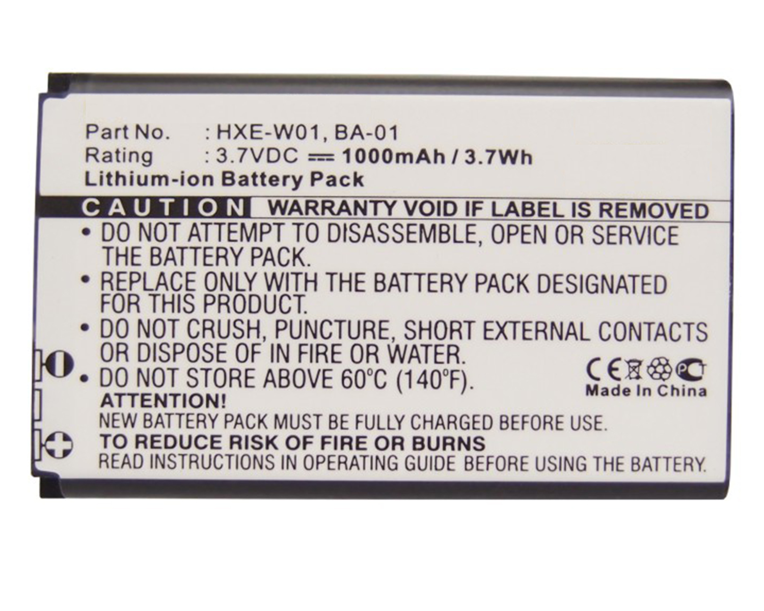 Synergy Digital GPS Battery, Compatible with Haicom BA-01 GPS Battery (Li-ion, 3.7V, 1000mAh)