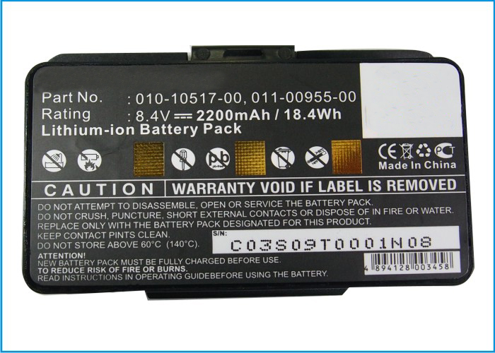 Synergy Digital Battery Compatible With Garmin 010-10517-00 GPS Battery - (Li-Ion, 8.4V, 2200 mAh)