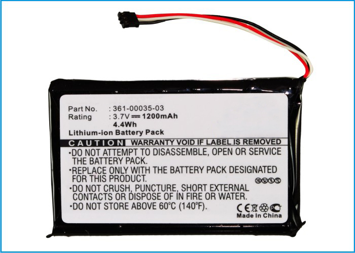 Synergy Digital Battery Compatible With Garmin 361-00035-03 GPS Battery - (Li-Ion, 3.7V, 1200 mAh)