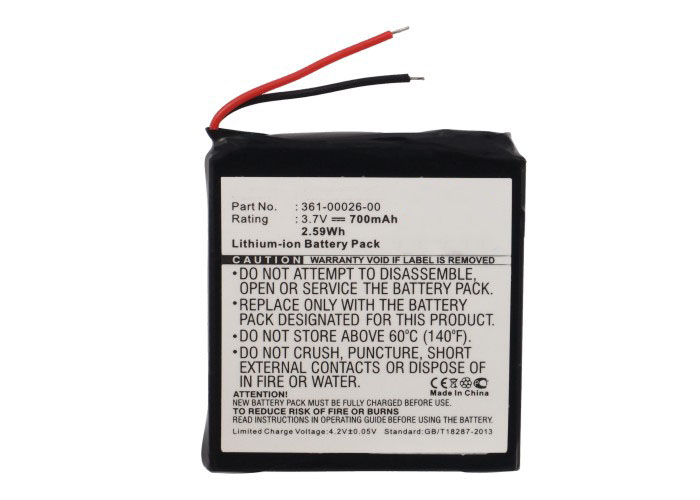 Synergy Digital GPS Battery, Compatible with Garmin 361-00026-00 GPS Battery (Li-ion, 3.7V, 700mAh)