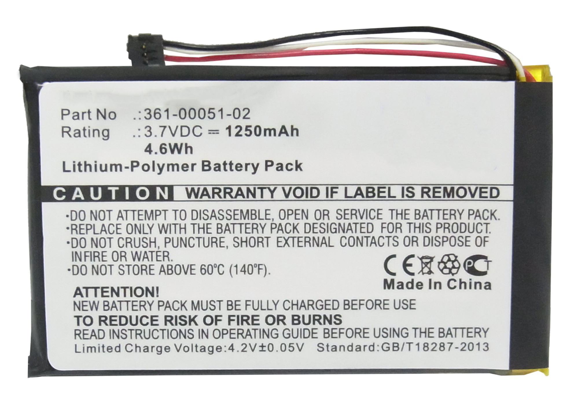 Synergy Digital Battery Compatible With Garmin 361-00051-02 GPS Battery - (Li-Pol, 3.7V, 1250 mAh)