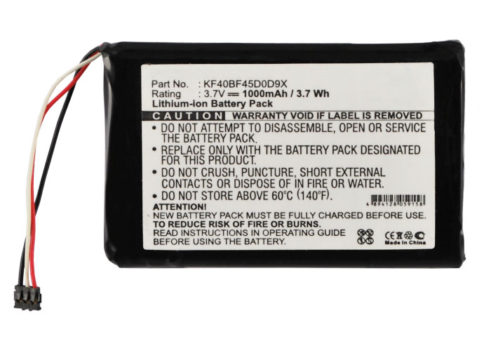 Synergy Digital GPS Battery, Compatible with Garmin KF40BF45D0D9X GPS Battery (Li-ion, 3.7V, 1000mAh)