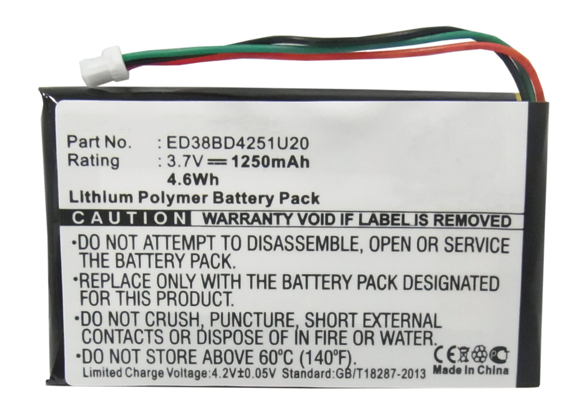 Synergy Digital GPS Battery, Compatible with Garmin ED38BD4251U20 GPS Battery (Li-Pol, 3.7V, 1250mAh)