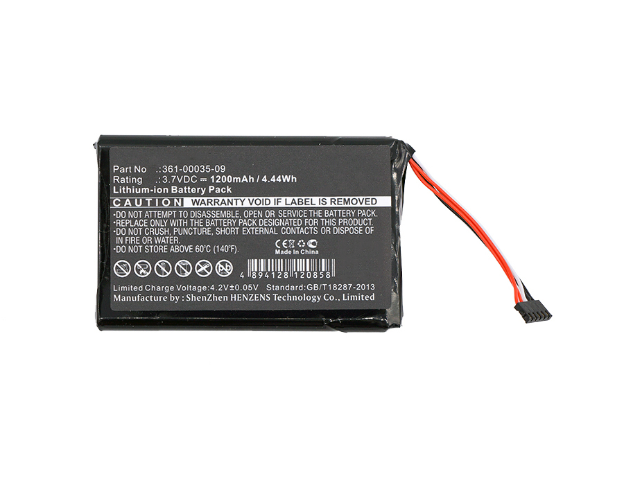 Synergy Digital Dog Collar Battery, Compatible with Garmin 361-00035-09 Dog Collar Battery (Li-ion, 3.7V, 1200mAh)