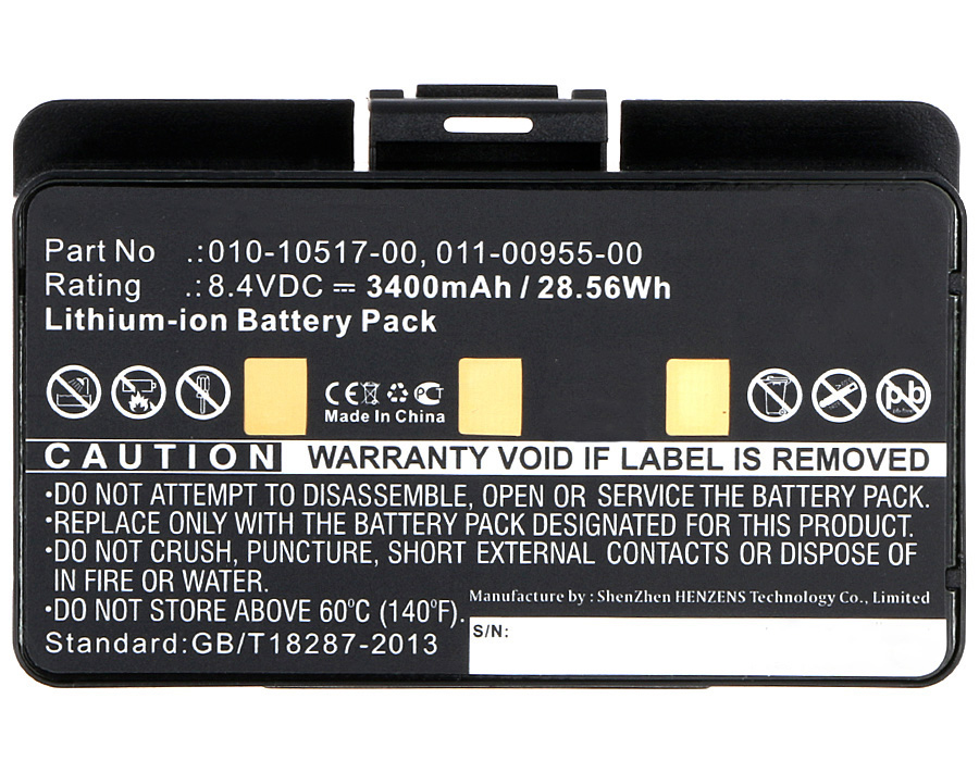 Synergy Digital GPS Battery, Compatible with Garmin 010-10517-00 GPS Battery (Li-ion, 8.4V, 3400mAh)