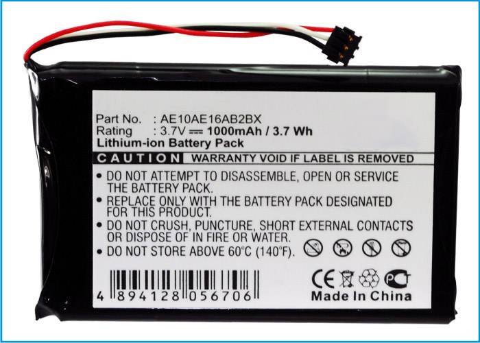 Synergy Digital Battery Compatible With Garmin AE10AE16AB2BX GPS Battery - (Li-Ion, 3.7V, 1000 mAh)