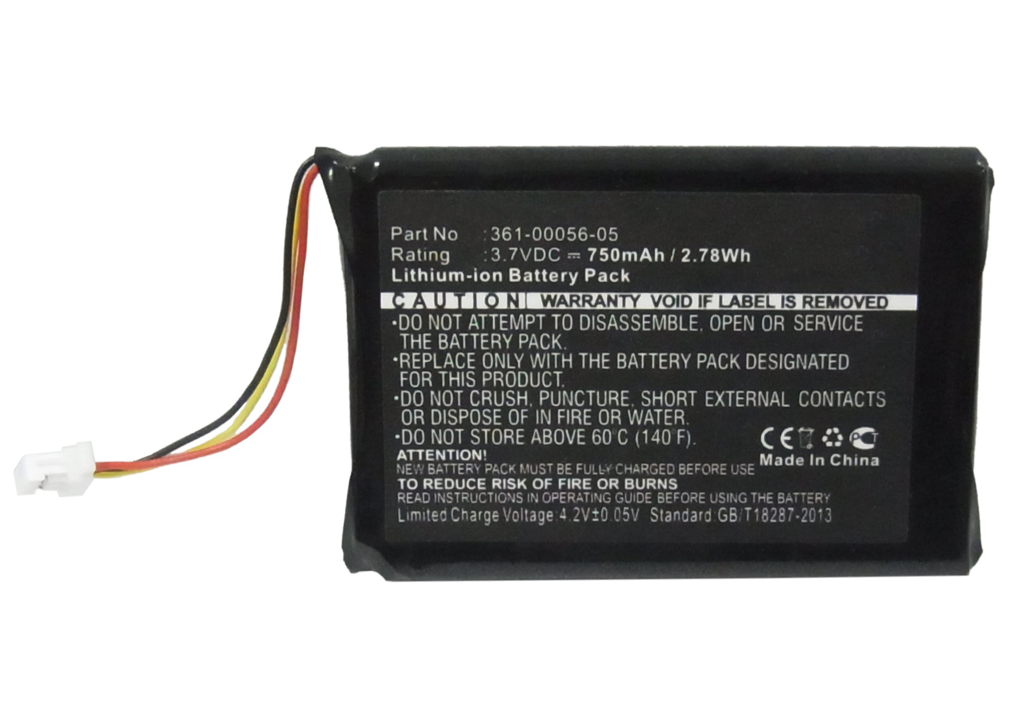 Synergy Digital GPS Battery, Compatible with Garmin 361-00056-05 GPS Battery (Li-ion, 3.7V, 750mAh)