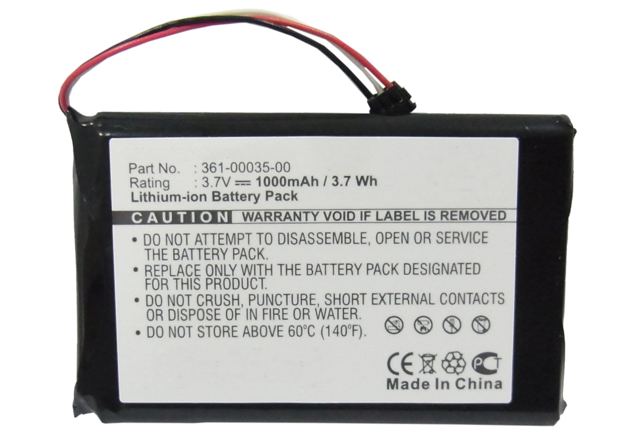 Synergy Digital GPS Battery, Compatible with Garmin 361-00035-02 GPS Battery (Li-ion, 3.7V, 1000mAh)