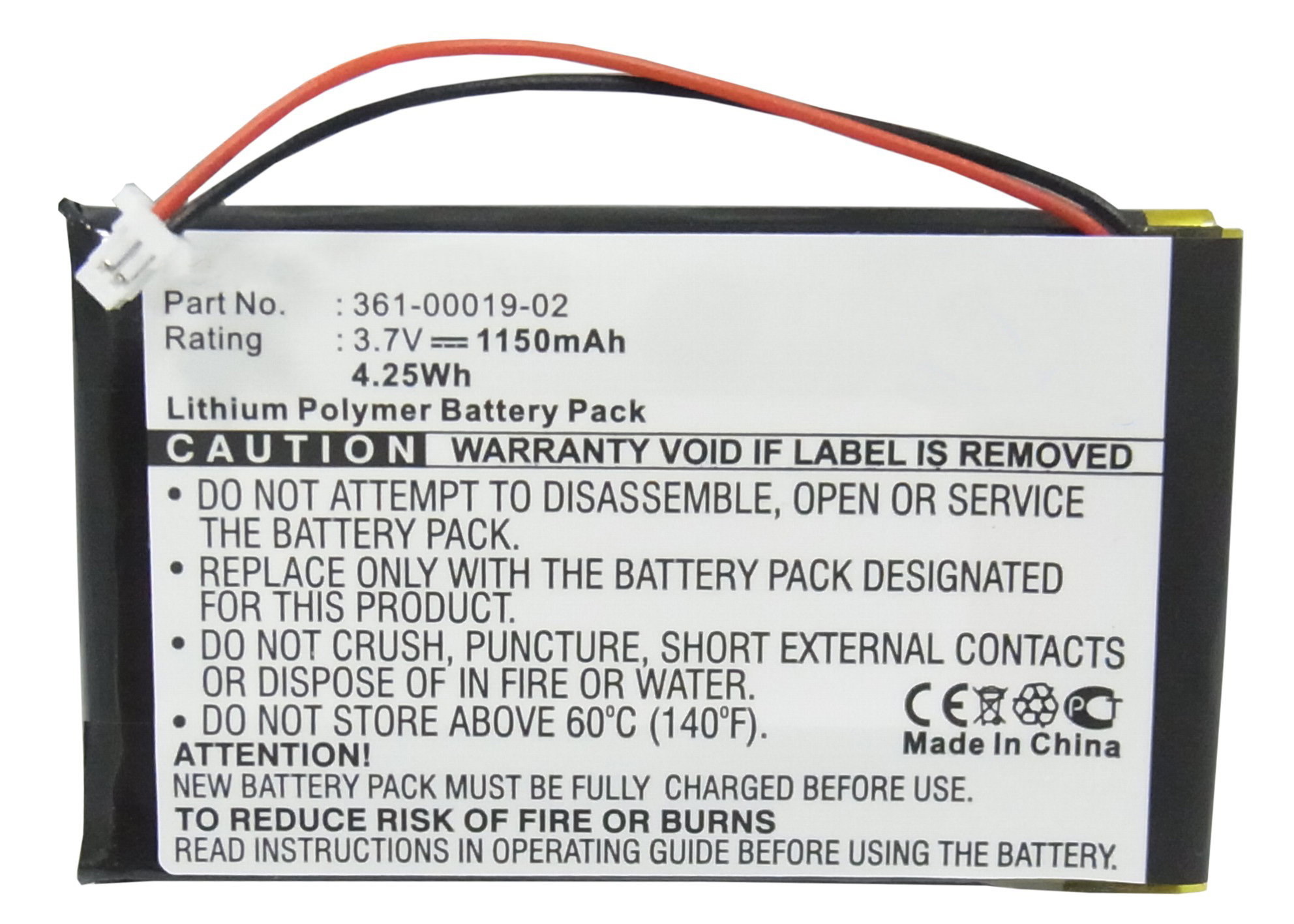 Synergy Digital Battery Compatible With Garmin 010-00455-00 GPS Battery - (Li-Pol, 3.7V, 1150 mAh)