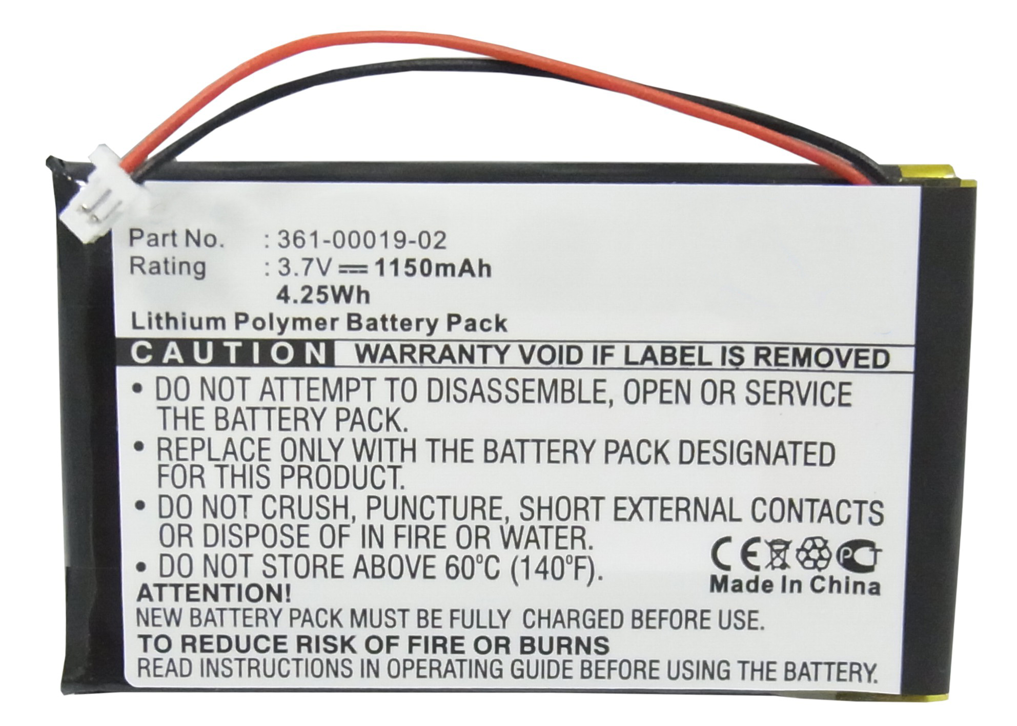 Synergy Digital Battery Compatible With Garmin 010-00455-00 GPS Battery - (Li-Pol, 3.7V, 1150 mAh)