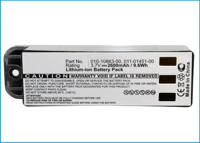 Synergy Digital Battery Compatible With Garmin 010-10863-00 GPS Battery - (Li-Ion, 3.7V, 2600 mAh)