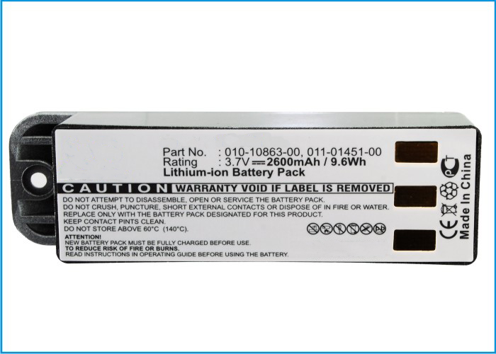 Synergy Digital GPS Battery, Compatible with Garmin 010-10863-00 GPS Battery (Li-ion, 3.7V, 2600mAh)