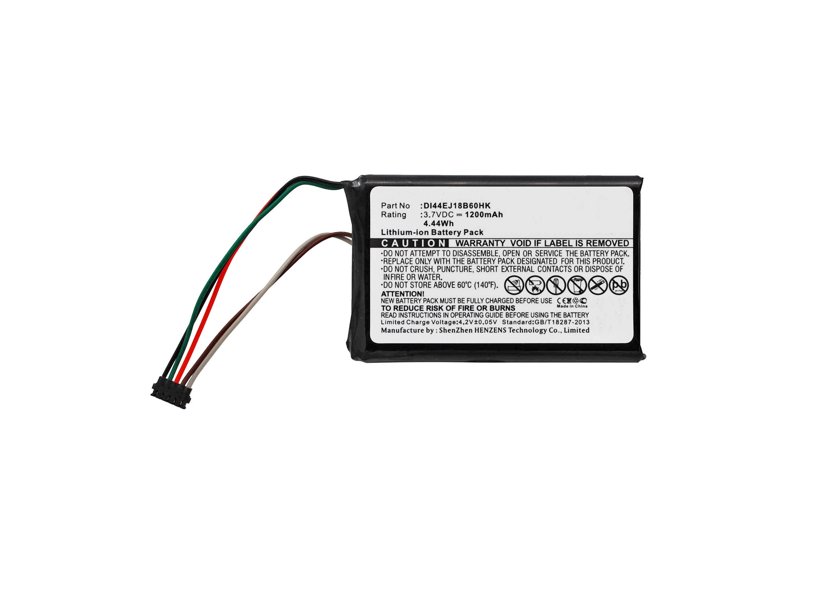 Synergy Digital Battery Compatible With Garmin DI44EJ18B60HK GPS Battery - (Li-Ion, 3.7V, 1200 mAh)