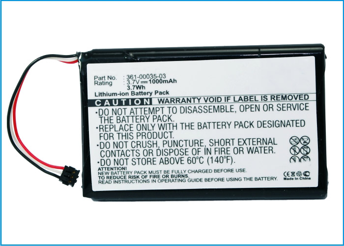 Synergy Digital GPS Battery, Compatible with Garmin 361-00035-03 GPS Battery (Li-ion, 3.7V, 1000mAh)