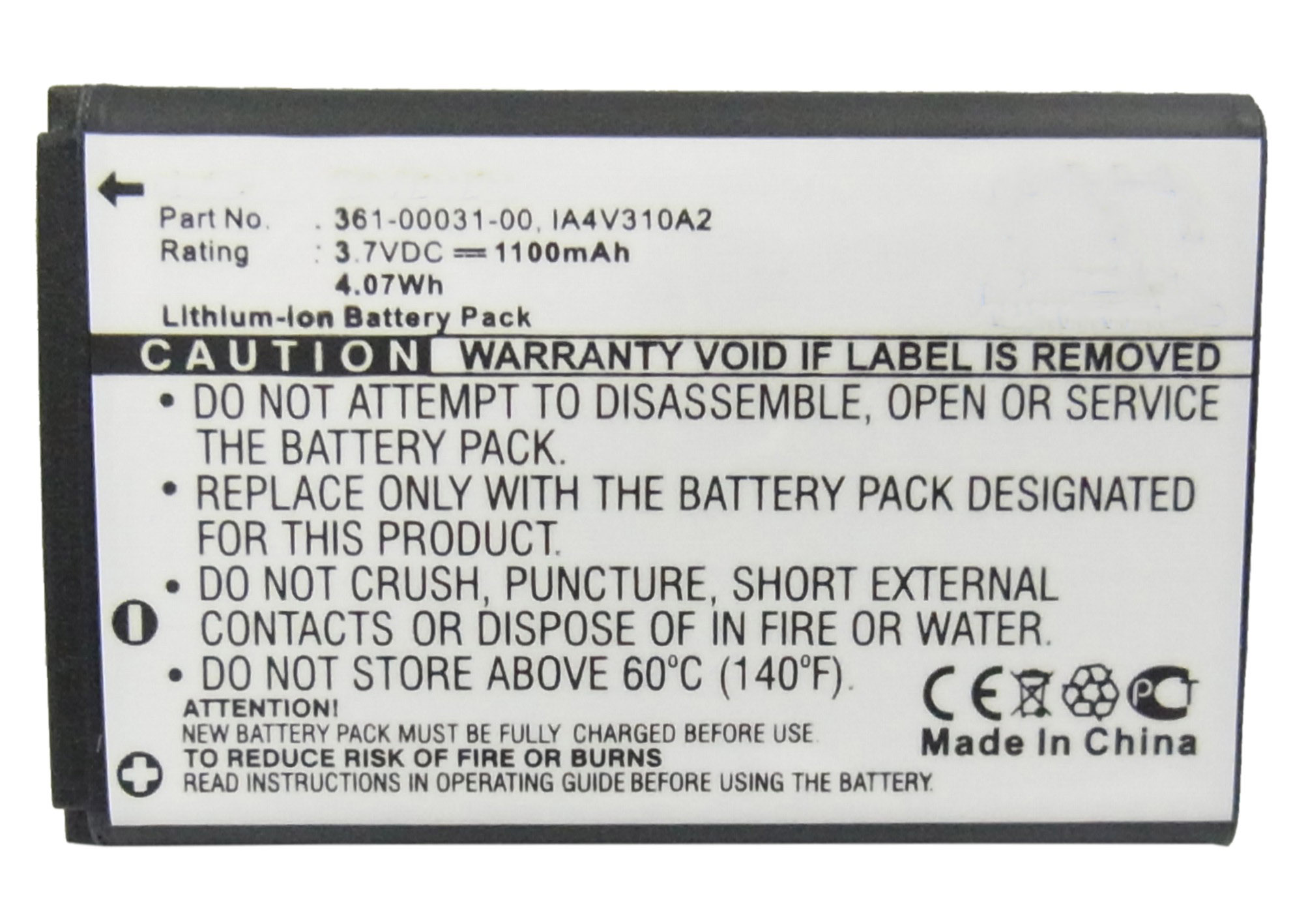Synergy Digital Battery Compatible With Garmin 010-10840-00 GPS Battery - (Li-Ion, 3.7V, 1100 mAh)