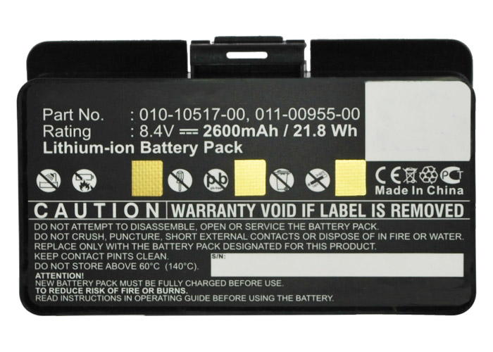 Synergy Digital Battery Compatible With Garmin 010-10517-00 GPS Battery - (Li-Ion, 8.4V, 3000 mAh)