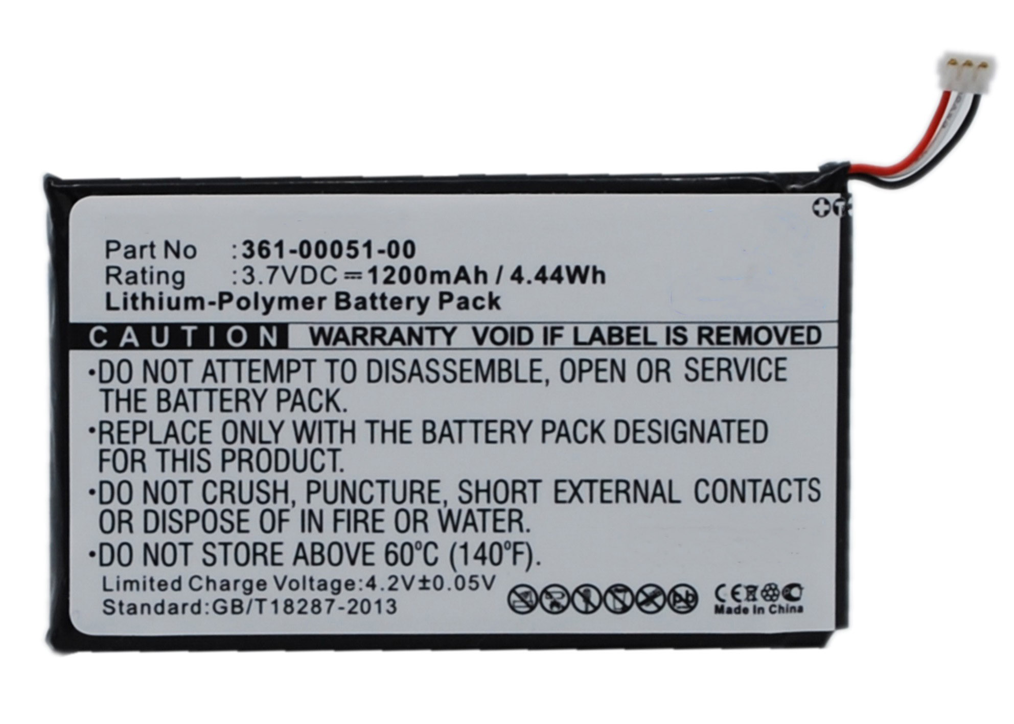 Synergy Digital Battery Compatible With Garmin 361-00051-00 GPS Battery - (Li-Pol, 3.7V, 1200 mAh)