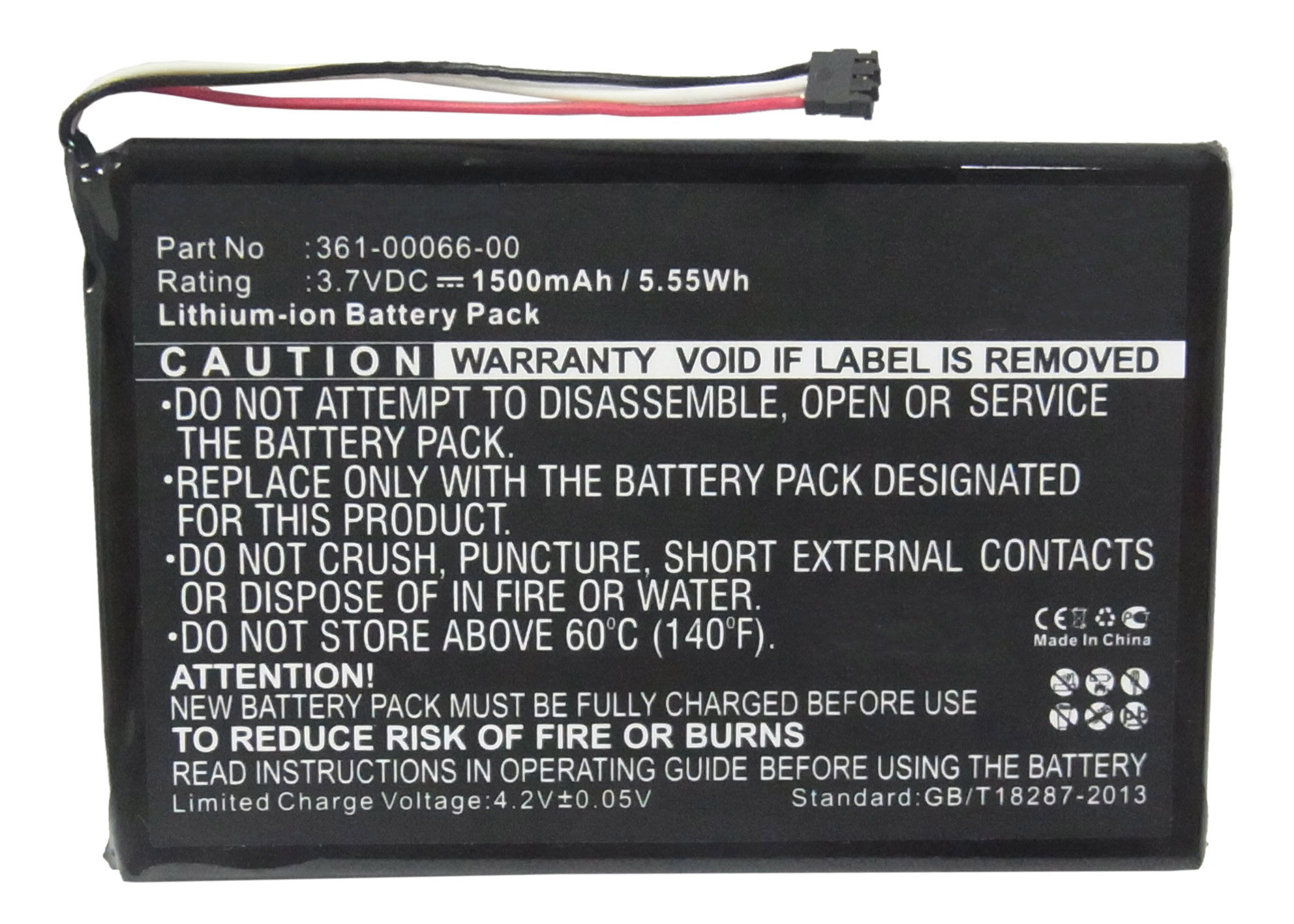 Synergy Digital Battery Compatible With Garmin 361-00066-00 GPS Battery - (Li-Ion, 3.7V, 1500 mAh)