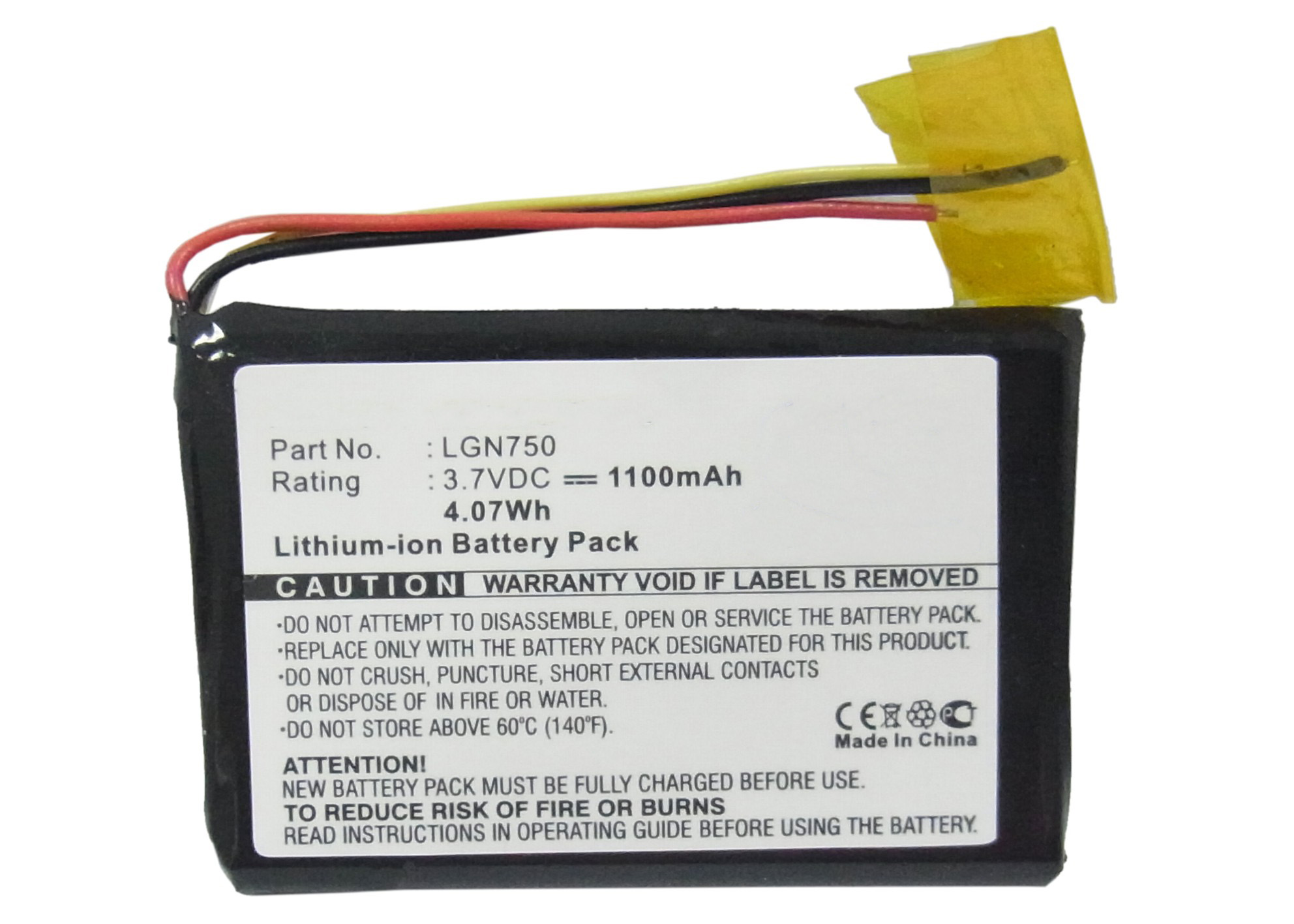 Synergy Digital Battery Compatible With LG LN700 GPS Battery - (Li-Ion, 3.7V, 1100 mAh)