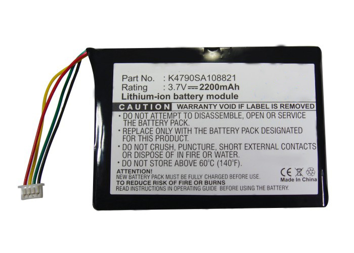 Synergy Digital GPS Battery, Compatible with Magellan K4790SA108821 GPS Battery (Li-ion, 3.7V, 2200mAh)