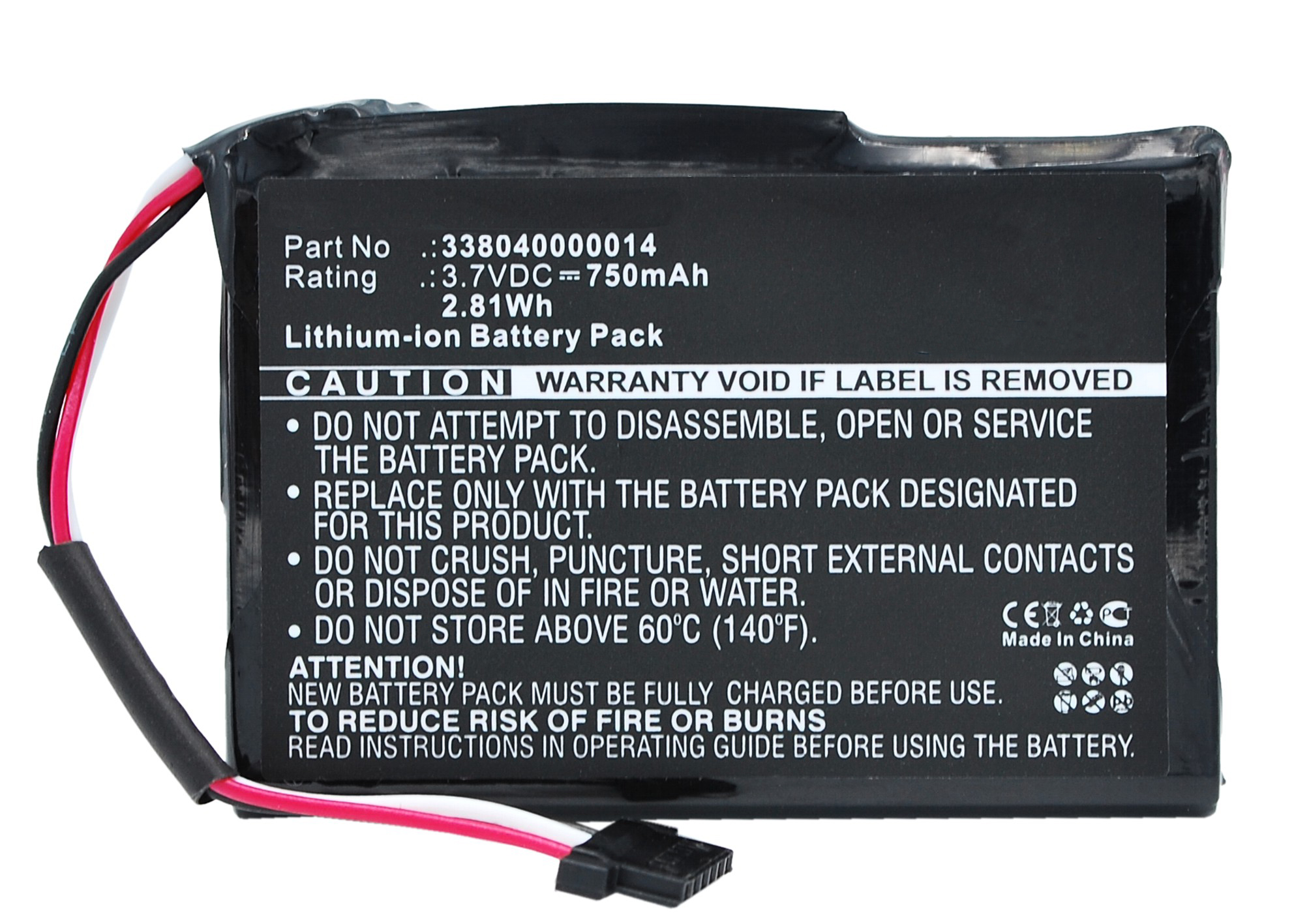 Synergy Digital GPS Battery, Compatible with Magellan 338040000014 GPS Battery (Li-ion, 3.7V, 750mAh)