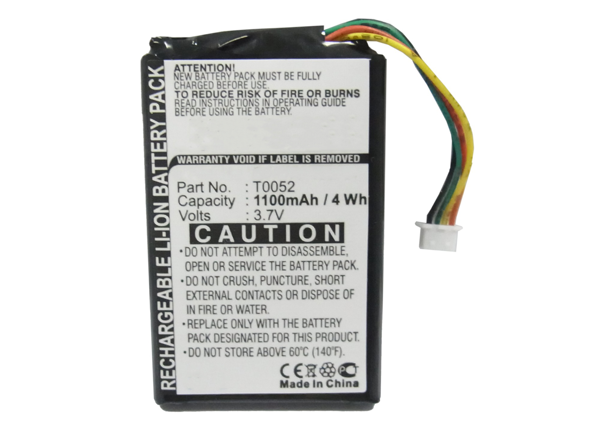 Synergy Digital GPS Battery, Compatible with Magellan T0052 GPS Battery (Li-ion, 3.7V, 1100mAh)