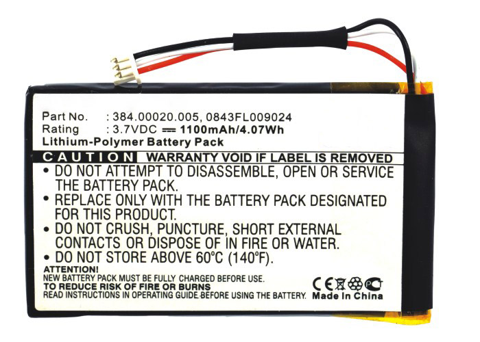 Synergy Digital GPS Battery, Compatible with Magellan 0843FL009024 GPS Battery (Li-Pol, 3.7V, 1100mAh)