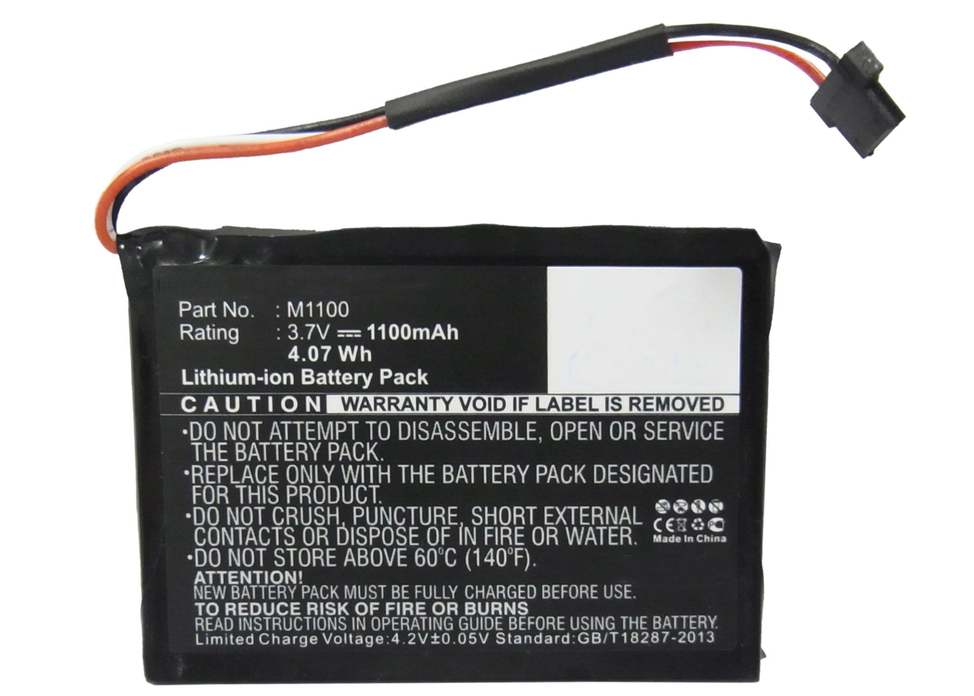 Synergy Digital Battery Compatible With Magellan M1100 GPS Battery - (Li-Ion, 3.7V, 1100 mAh)