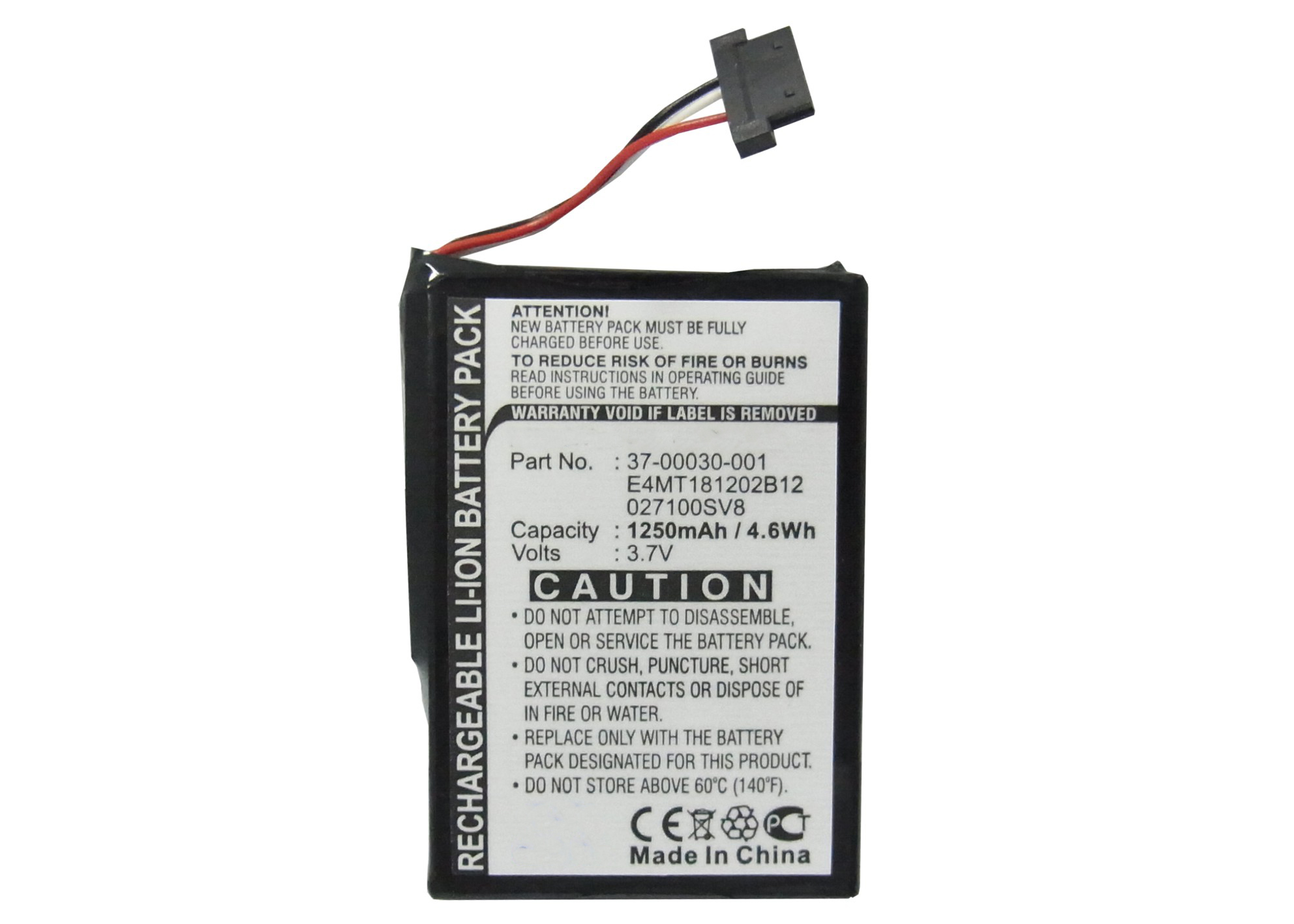 Synergy Digital Battery Compatible With Magellan 027100SV8 GPS Battery - (Li-Ion, 3.7V, 1250 mAh)
