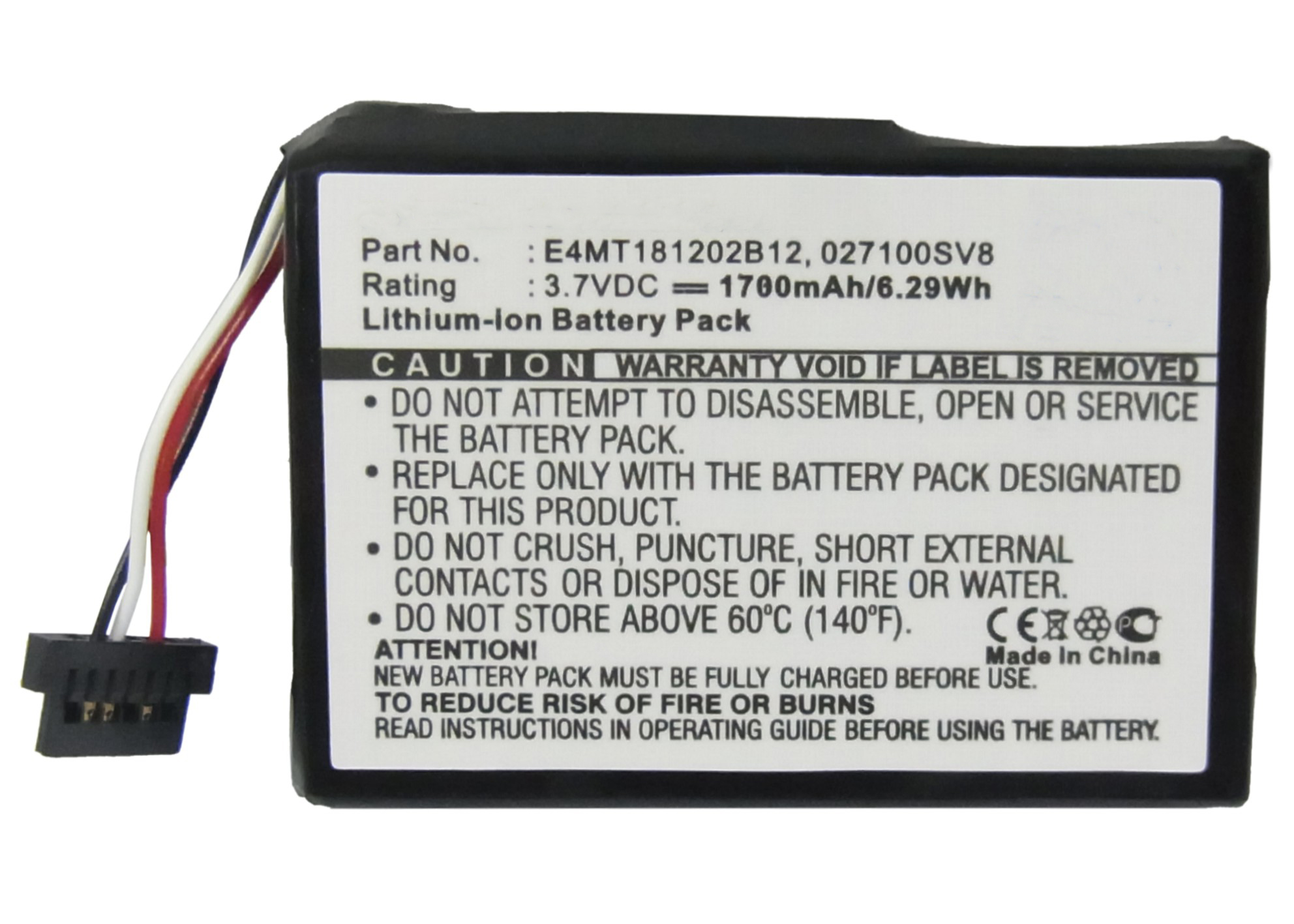 Synergy Digital Battery Compatible With Magellan 027100SV8 GPS Battery - (Li-Ion, 3.7V, 1700 mAh)