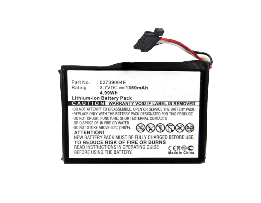 Synergy Digital GPS Battery, Compatible with Mitac 02739004E GPS Battery (Li-ion, 3.7V, 1350mAh)