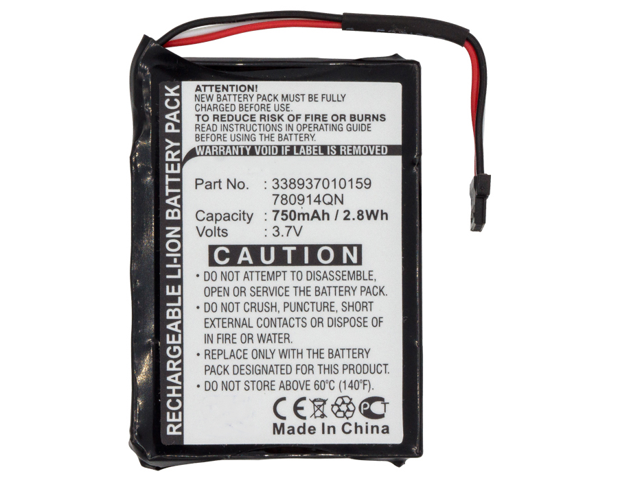 Synergy Digital GPS Battery, Compatible with Mitac 338937010159 GPS Battery (Li-ion, 3.7V, 750mAh)