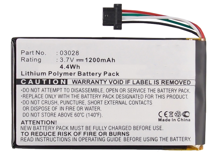Synergy Digital GPS Battery, Compatible with Navigon 03028 GPS Battery (Li-Pol, 3.7V, 1200mAh)