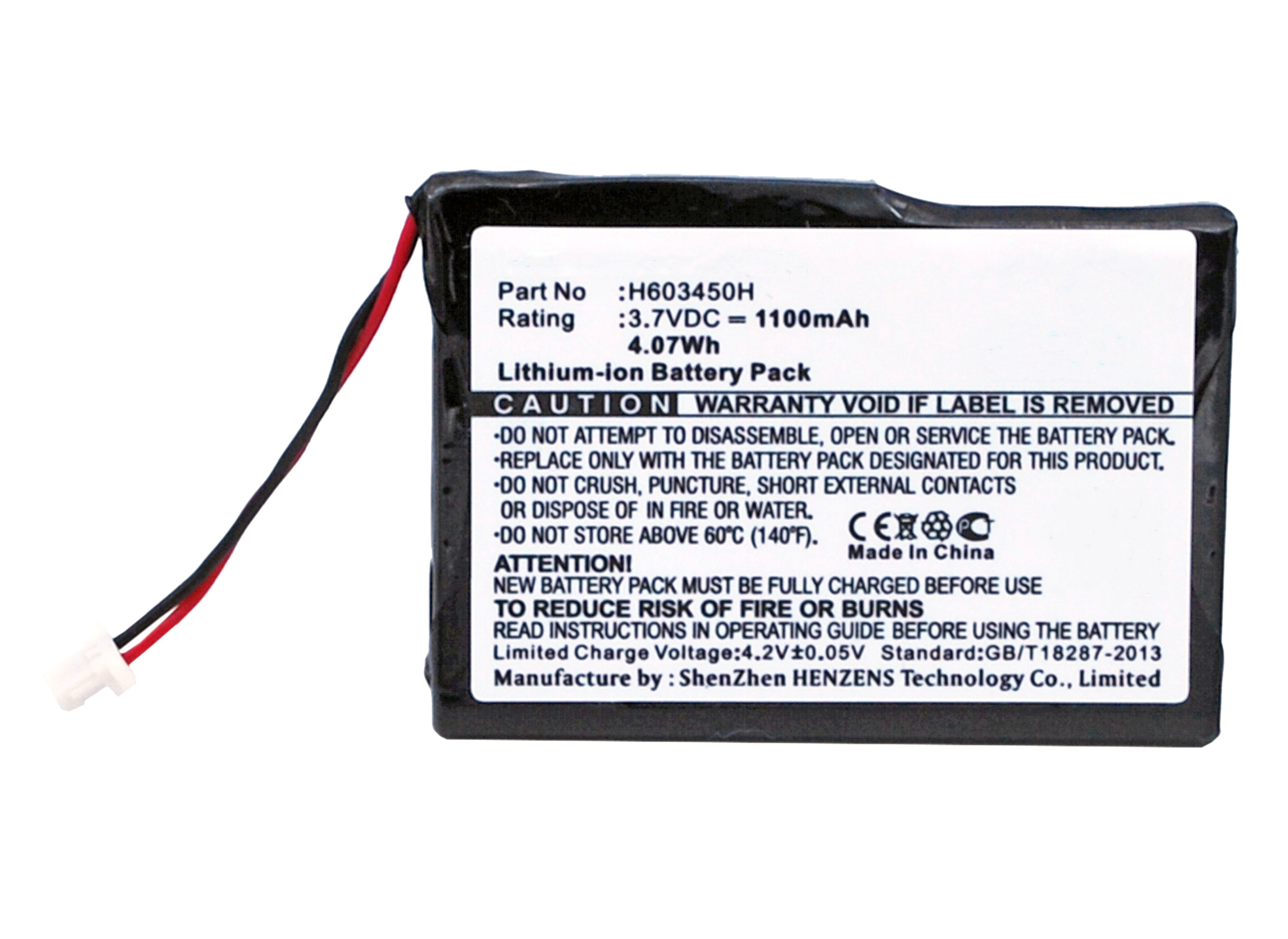 Synergy Digital GPS Battery, Compatible with Sureshotgps H603450H GPS Battery (Li-ion, 3.7V, 1100mAh)
