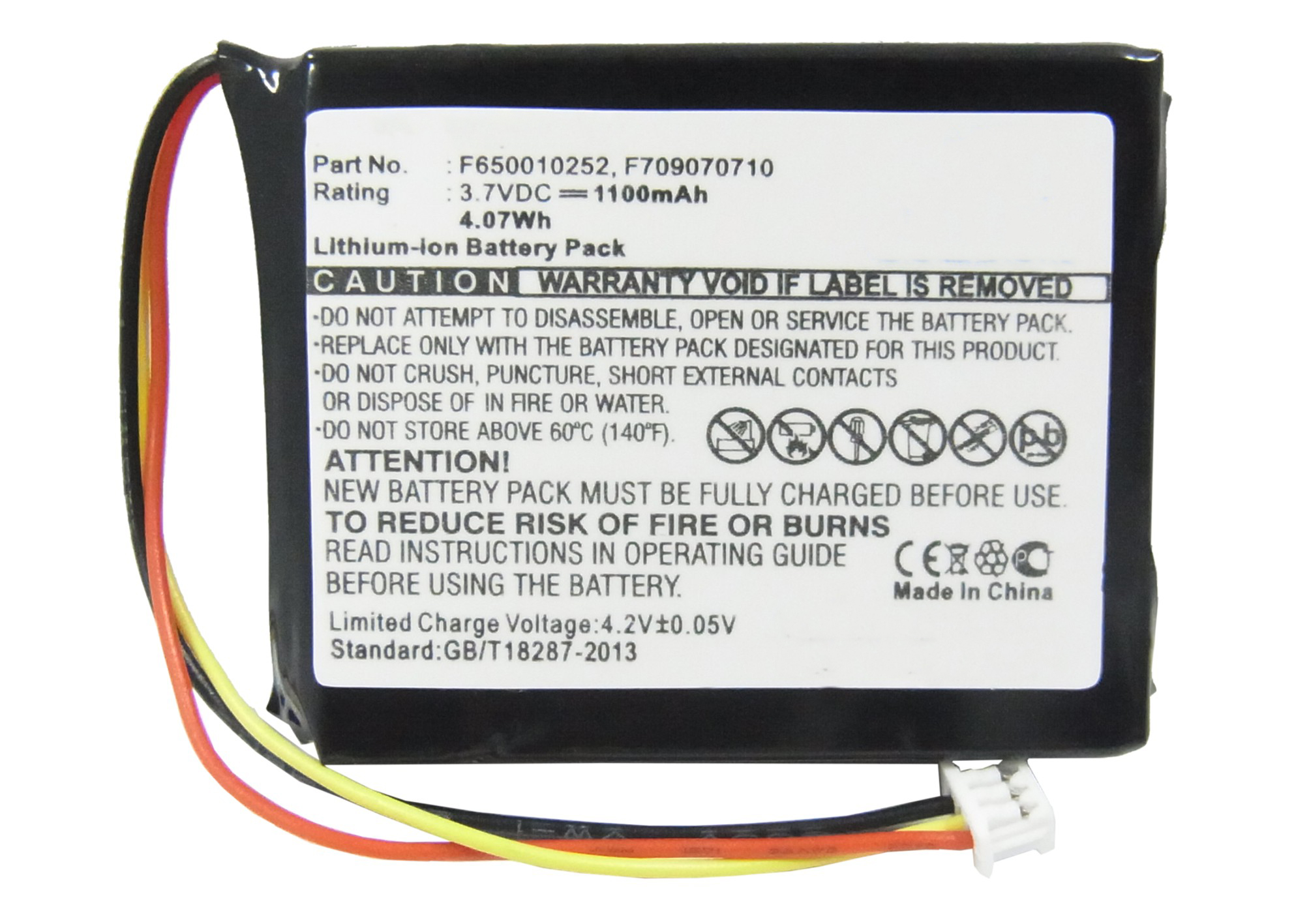 Synergy Digital GPS Battery, Compatible with TomTom F650010252 GPS Battery (Li-ion, 3.7V, 1100mAh)