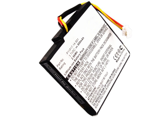 Synergy Digital GPS Battery, Compatible with TomTom P11P17-14-S01 GPS Battery (Li-ion, 3.7V, 800mAh)