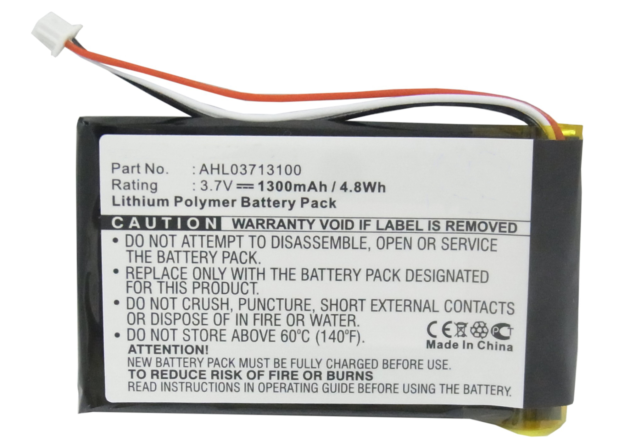 Synergy Digital Battery Compatible With TomTom AHL03713100 GPS Battery - (Li-Pol, 3.7V, 1300 mAh)