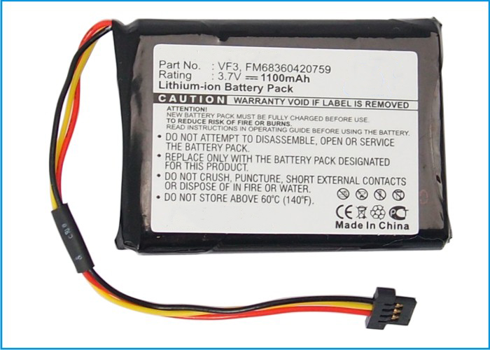 Synergy Digital GPS Battery, Compatible with TomTom FM68360420759 GPS Battery (Li-ion, 3.7V, 1100mAh)