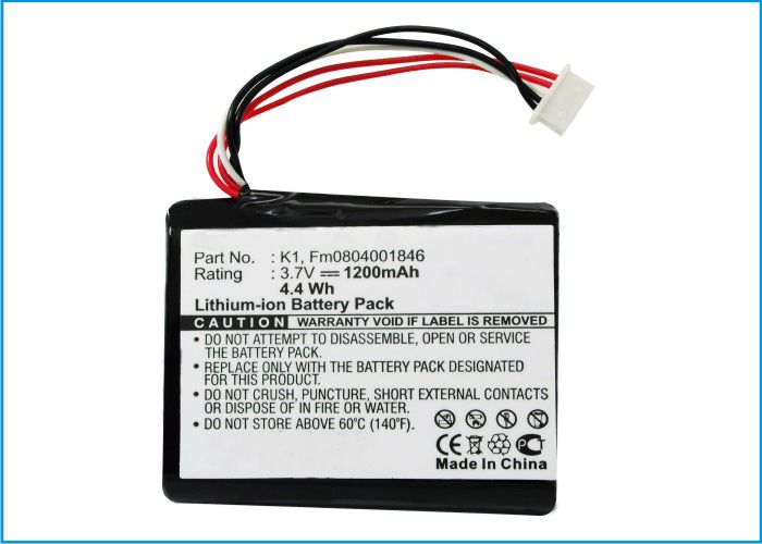 Synergy Digital Battery Compatible With TomTom FM0804001846 GPS Battery - (Li-Ion, 3.7V, 1200 mAh)