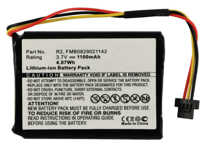 Synergy Digital Battery Compatible With TomTom 6027A0090721 GPS Battery - (Li-Ion, 3.7V, 1100 mAh)